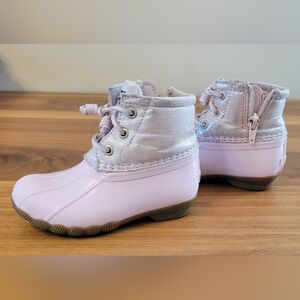 Sperry Kids Light Purple Lace-Up Boots
